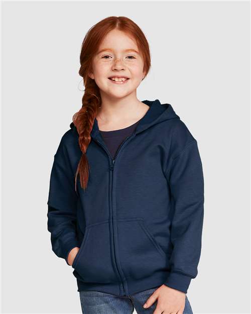 Youth Heavy Blend™ Full-Zip Hooded Sweatshirt - Image 3