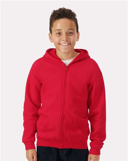 Youth Heavy Blend™ Full-Zip Hooded Sweatshirt - Image 4