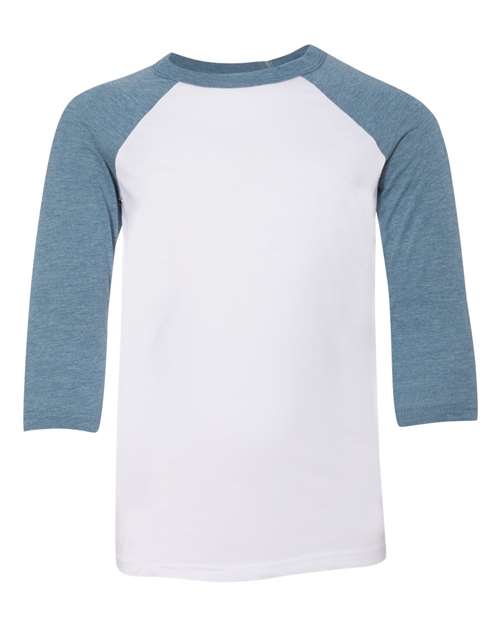 Youth Three-Quarter Sleeve Baseball Tee - Image 3